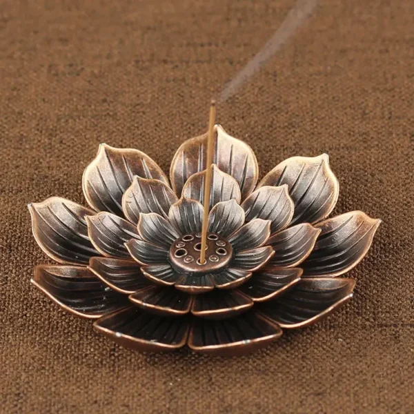 backflow incense burner lotus